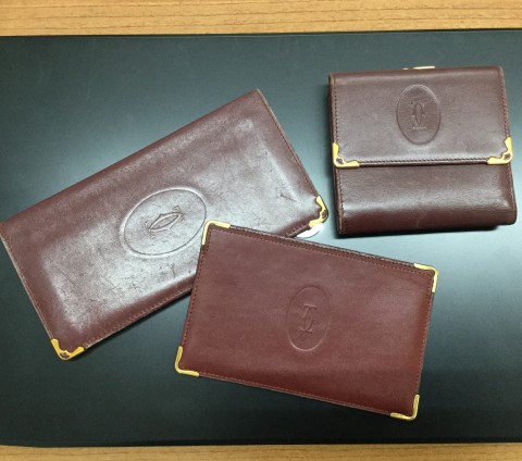 「カルティエ マストライン ヴィンテージ財布」3点、買取させていただきました。 | 富山県、石川県金沢市｜買取 骨董品 貴金属 遺品整理