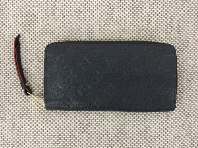 「ルイヴィトン LOUIS VUITTON モノグラム・アンプラント ジッピーウォレット マリーヌルージュ」買取させていただきました