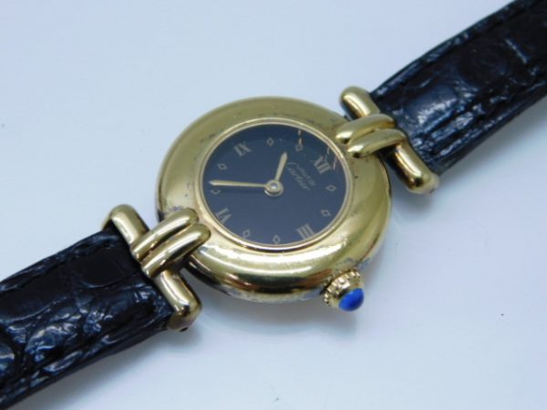 カルティエ ヴェルメイユ Cartier VERMEIL Quartz ARGENT 925 クォーツ 腕時計買い取りました – リサイクル